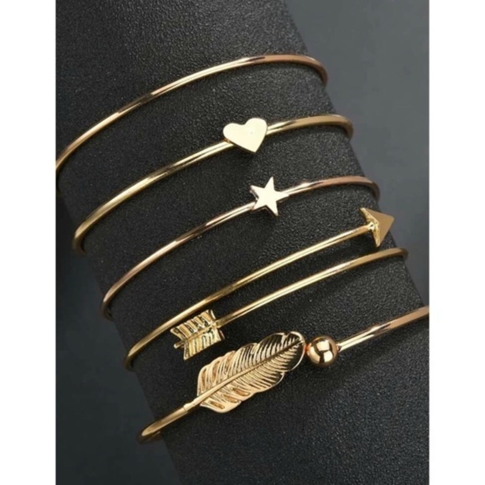 3/$30 Boho Bangle Bracelets | 5 Piece Set -0078